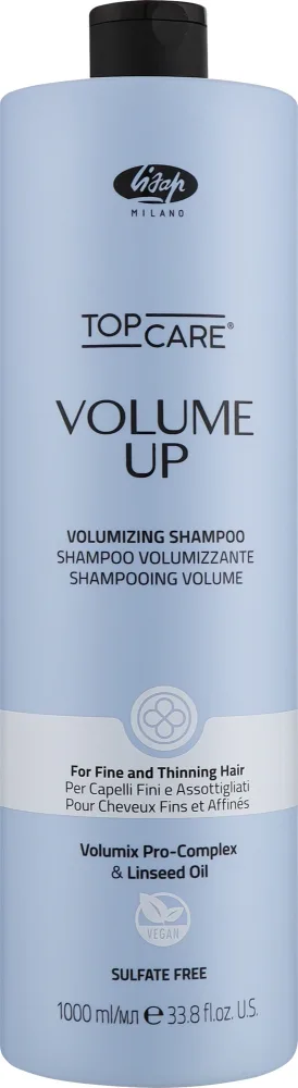 Шампунь для волос Lisap Top Care Volume Up Volumizing для объёма, для тонких волос