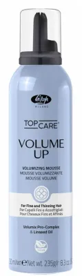 Пенка для объёма волос Lisap Top Care Volume Up Volumizing Mousse, для тонких волос, 250 мл