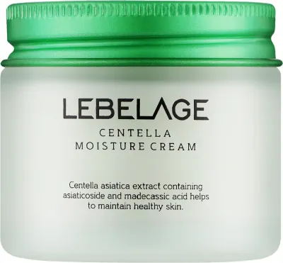 Lebelage Centella Moisture Cream крем для лица увлажняющий с центеллой азиатской 70 мл, успокаивающий, для всех типов кожи