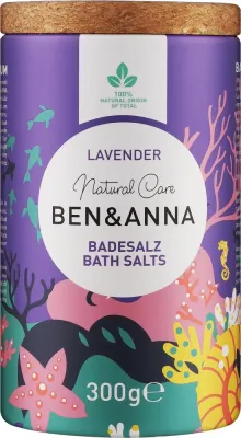 Ben & Anna Ben & Anna Lavender Bath Salts - Соль для ванны Lavender Bath Salts Лаванда, с растительными маслами и лепестками цветов, 300 г