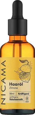 Масло для волос с лимоном и скваланом Nicama Lemon Hair Oil