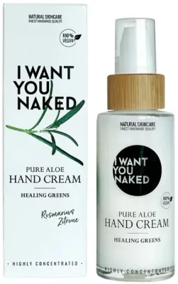 Крем для рук I Want You Naked Pure Aloe Healing Greens с алоэ розмарином и лимоном без воды 50 мл