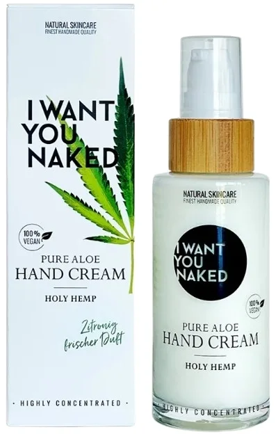 Крем для рук I Want You Naked Pure Aloe Holy Hemp с алоэ вера без воды 50 мл