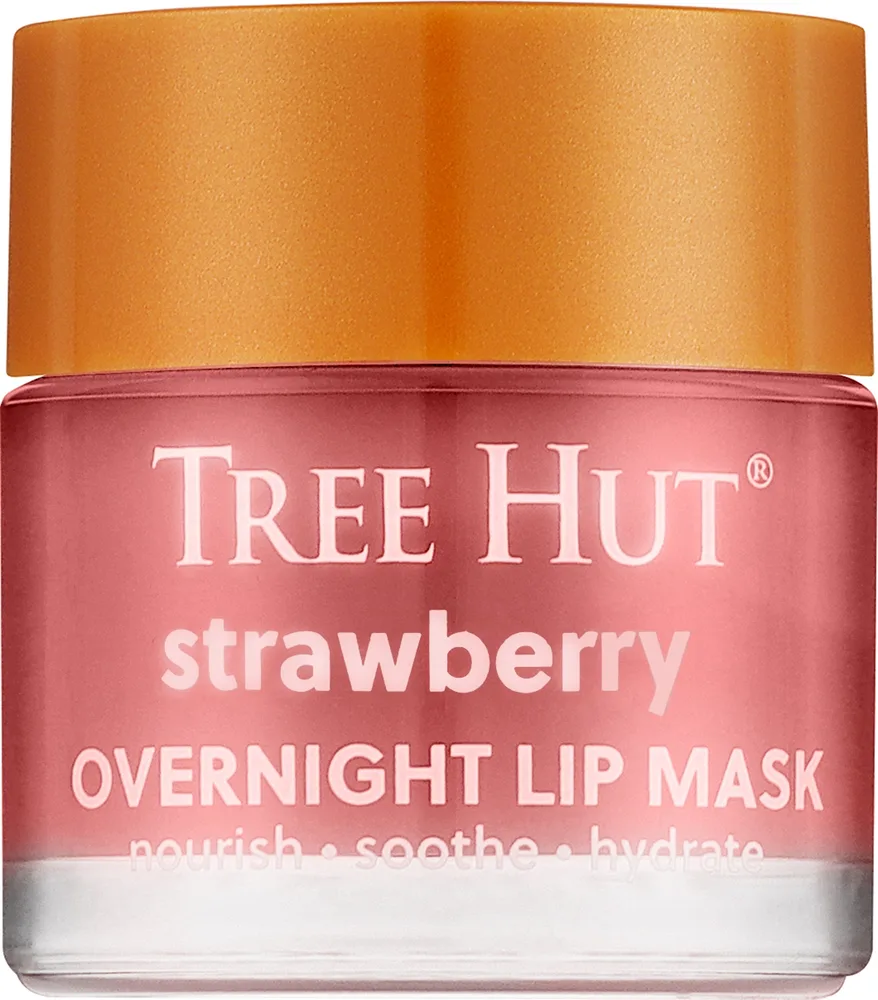 Маска для губ Tree Hut Strawberry Overnight Lip Mask ночная, с ароматом клубники, 17 г
