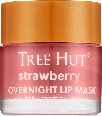 Маска для губ Tree Hut Strawberry Overnight Lip Mask ночная, с ароматом клубники, 17 г