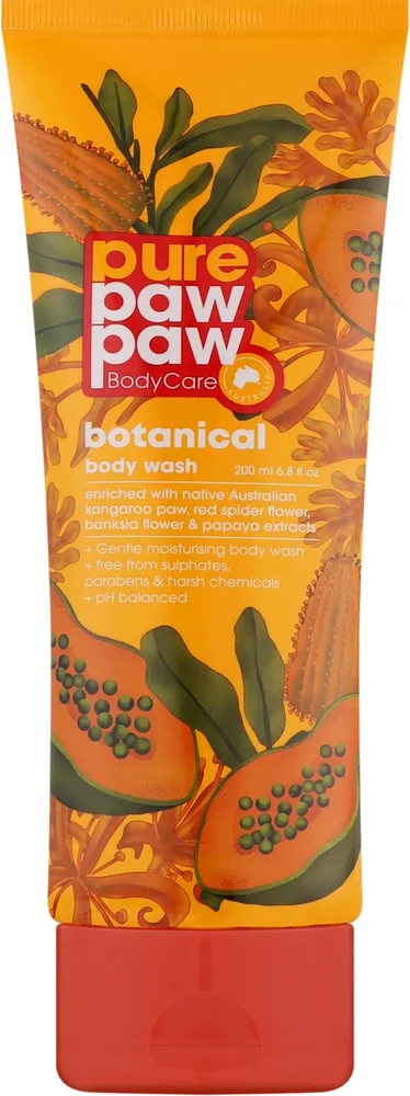 Гель для душа Pure Paw Paw Botanical Wash с ферментированной папайей, 200 мл