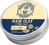 Паста для укладки волос Men's Master Hair Clay Strong Hold, с глиной и хмелем, сильная фиксация, 100 мл — фото 1