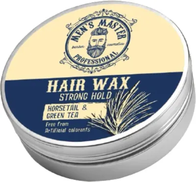 Воск для укладки волос Men's Master Hair Wax Strong Hold сильной фиксации, с хвощом и зелёным чаем, 100 мл