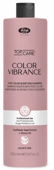 Шампунь для волос Lisap Top Care Color Vibrance Post Color Acidifying закисляющий, для окрашенных волос, 1000 мл