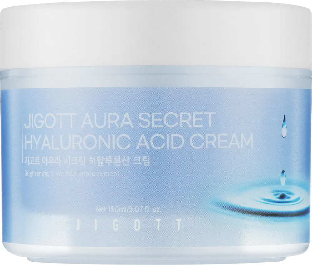 Крем для лица Jigott Aura Secret Hyaluronic Acid увлажняющий с гиалуроновой кислотой 150 мл