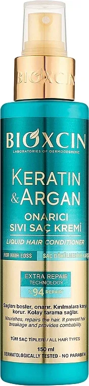Регенерирующая спрей-кондиционер Bioxcin с кератином и маслом арганы, 150 мл