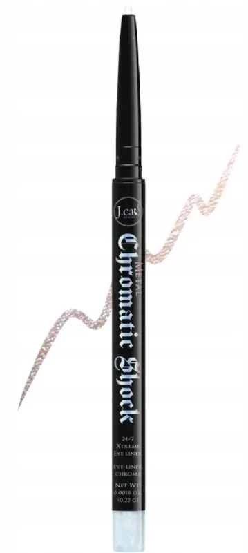 Карандаш для глаз J.Cat Beauty Chromatic Shock 24/7 Xtreme автоматический, с металлическими пигментами, 0,22 г, оттенок 101 - Born To Radiate