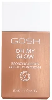 Gosh Copenhagen Bronzer w płynie do twarzy - Жидкий бронзер для лица Gosh Oh My Glow сияющий, оттенок 002 - Dewy Drops