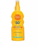 Спрей для тела DAX Sun SPF50 солнцезащитный семейный водостойкий с пантенолом 200 мл — фото 1