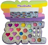 Палетка-набор для макияжа глаз, губ и лица Martinelia Super Girl Palette в форме сердца — фото 1