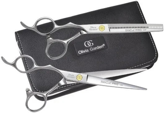 Набор парикмахерских ножниц Olivia Garden SilkCut 6.5 и 6.35 дюйма 2 шт в чехле