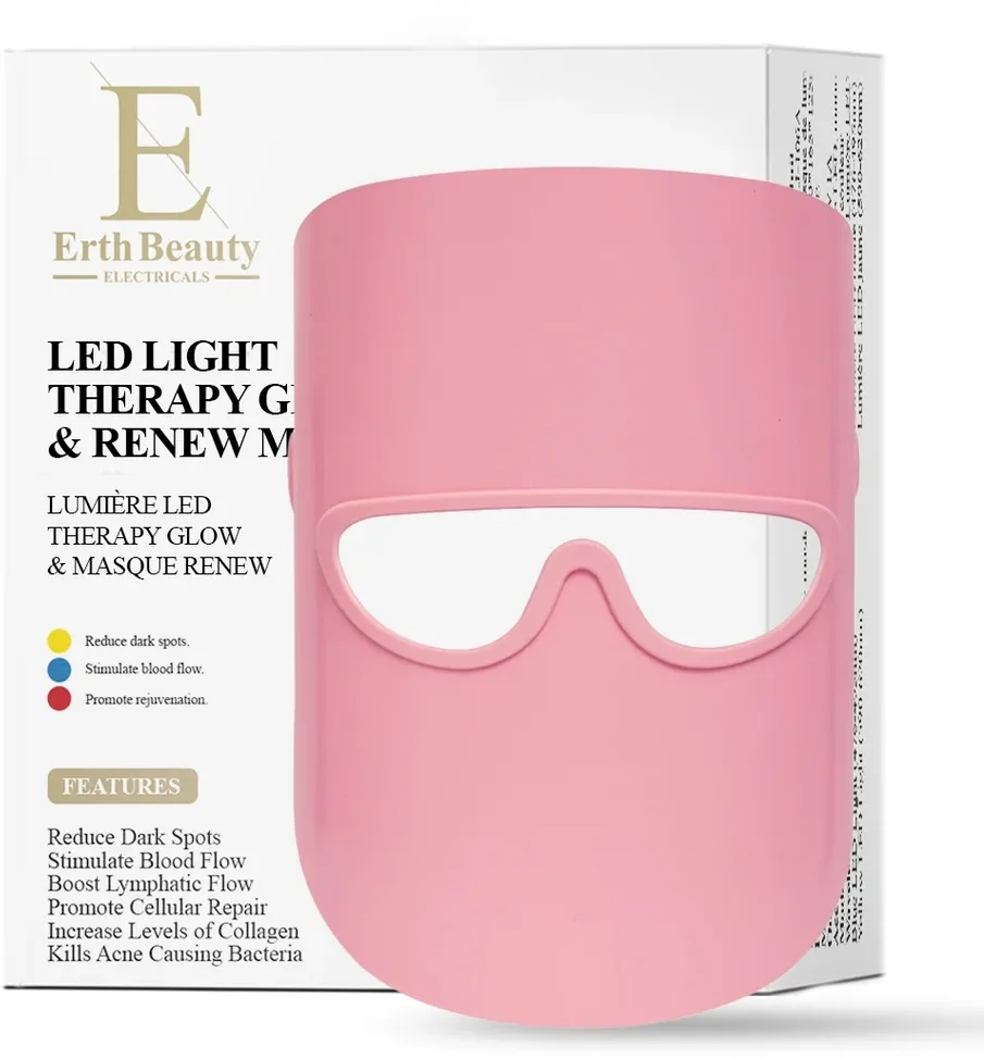 Маска для лица со светодиодной LED-терапией ErthSkin London LED Light Therapy Glow & Renew Mask