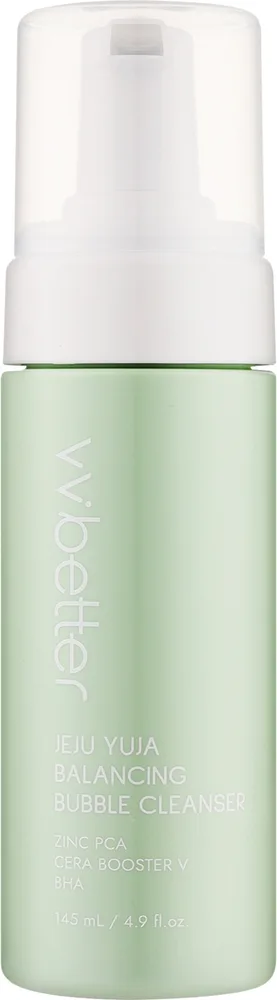 VVBetter Jeju Yuja Balancing Bubble Cleanser пузырьковая пенка для чувствительной кожи 145 мл