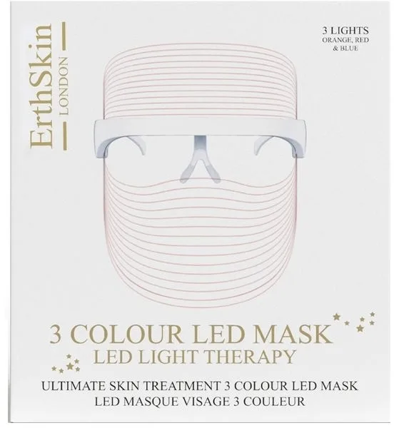 Маска для лица с трёхцветной светодиодной LED-терапией ErthSkin London 3 Colour LED Mask LED Light Therapy