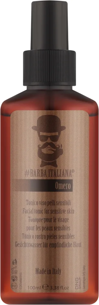 Тоник для чувствительной кожи Barba Italiana Omero с розовой водой и рукколой, 100 мл