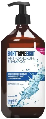 Шампунь против перхоти EightTripleEight Anti-Dandruff Shampoo With Nourishing Herb Extracts с чайным деревом и тимьяном, 1000 мл