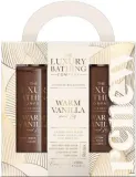 Набор для душа Grace Cole The Luxury Bathing Warm Vanilla and Fig Glamorous Glow гель для душа 100 мл лосьон для тела 100 мл мочалка — фото 1