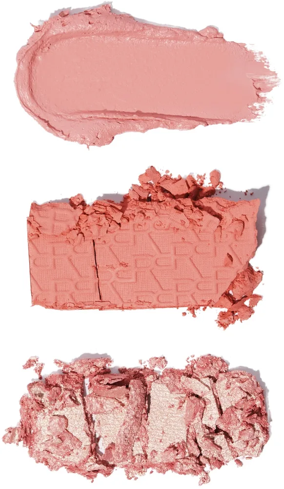Палетка румян Makeup Revolution Blush Icon Palette трио оттенков, оттенок Authentic Peach