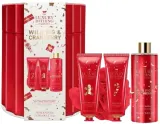 Набор Grace Cole Wild Fig & Cranberry крем для тела 100 мл крем для рук 100 мл гель для душа 250 мл мочалка и жестяная коробка — фото 1