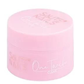 Строительный гель для ногтей Saute Nails One Touch Clear прозрачный, самовыравнивающийся, с тиксотропией