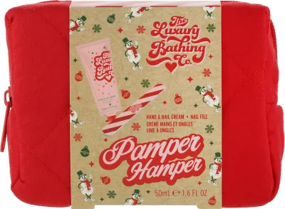 Набор для рук Grace Cole Pamper Hamper крем для рук и ногтей пилка и косметичка с глицерином 50 мл