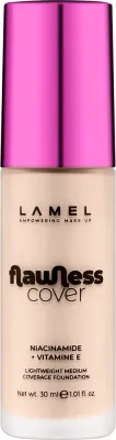Тональный флюид LAMEL Make Up Flawless Cover Lightweight Medium Coverage натуральный, 30 мл