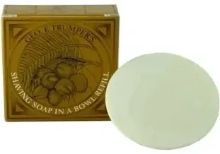 Мыло для бритья Geo.F.Trumper Coconut с кокосовым маслом, сменный блок, 80 г
