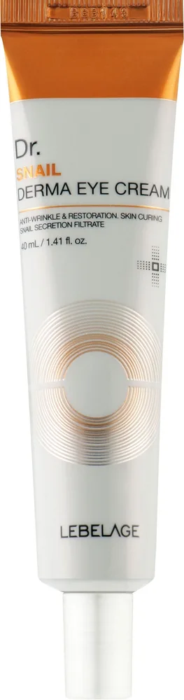 Lebelage Dr. Snail Derma Eye Cream крем для кожи вокруг глаз с муцином улитки и аденозином, от морщинок и отёков 40 мл