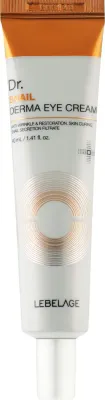 Lebelage Dr. Snail Derma Eye Cream крем для кожи вокруг глаз с муцином улитки и аденозином, от морщинок и отёков 40 мл