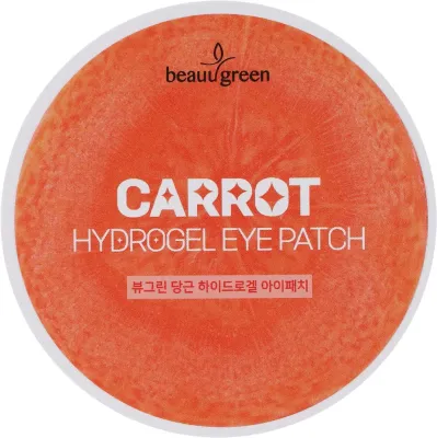 Патчи под глаза Beauugreen Carrot Hydrogel Eye Patch гидрогелевые, с экстрактом моркови, 60 шт