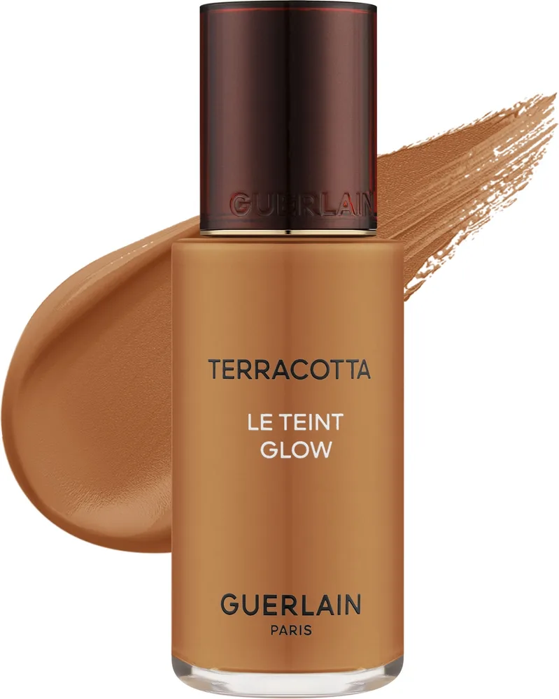 Тональный флюид Guerlain Terracotta Le Teint Glow Fluid Foundation сияющий, 35 мл, оттенок 4W - Warm