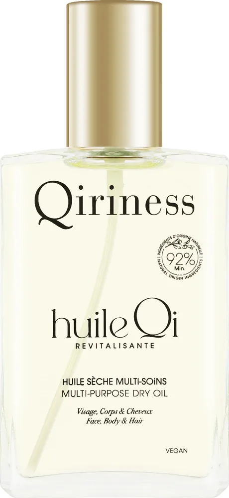 Сухое масло 3 в 1 Qiriness Revitalizing Qi Oil для лица тела и волос ухаживающее