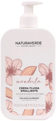 Крем-флюид для тела Naturaverde Almond Emollient Fluid Cream смягчающий, с ароматом миндаля, 400 мл