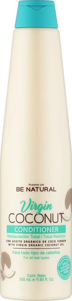 Кондиционер для волос с кокосовым маслом Placenta Life Be Natural Virgin Coconut Conditioner, 350 мл