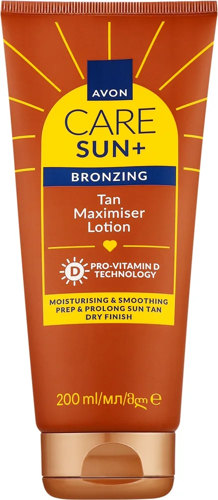 Бальзам для ускорения загара Avon Care Sun+ Bronzing Tan Maximiser Lotion, с провитамином D, 200 мл