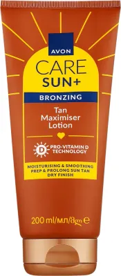 Бальзам для ускорения загара Avon Care Sun+ Bronzing Tan Maximiser Lotion, с провитамином D, 200 мл