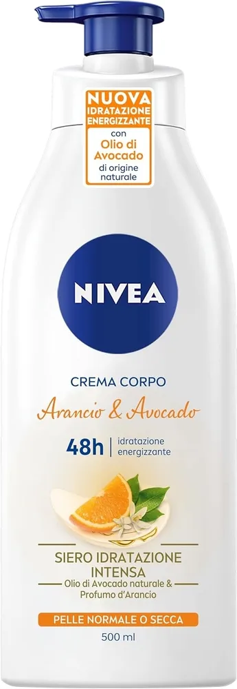 Крем для тела Nivea Arancio & Avocado 48h с маслом авокадо 500 мл