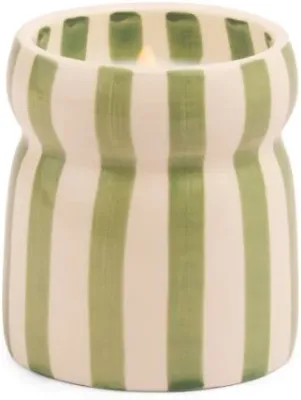 Свеча ароматическая Paddywax Cabana Ceramic Candle Bora Bora в керамическом сосуде, ручная роспись, 184 г