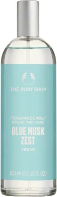 The Body Shop Blue Musk Zest парфюмированный спрей для тела 100 мл, освежающий мускусный аромат, мист для всех типов кожи
