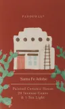 Набор для благовоний Paddywax Santa Fe Adobe, керамическая подставка-домик, палочки и чайная свеча — фото 1