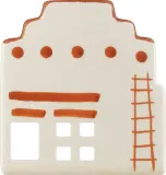 Набор для благовоний Paddywax Santa Fe Adobe, керамическая подставка-домик, палочки и чайная свеча — фото 3
