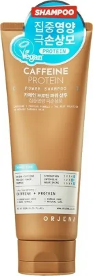 Шампунь для волос Orjena Caffeine + Protein Power Shampoo укрепляющий, с кофеином и протеинами, 500 мл
