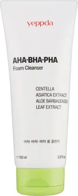 Yeppda AHA-BHA-PHA Foam Cleanser пенка для умывания с кислотами AHA, BHA и PHA 150 мл