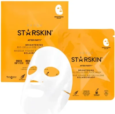Осветляющая биоцеллюлозная маска для лица Starskin After Party с ниацинамидом и мятой, 40 г