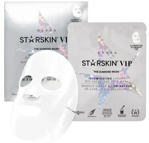 Роскошная бриллиантовая маска для лица Starskin VIP The Diamond Mask с алмазной пудрой и жемчугом, 40 г